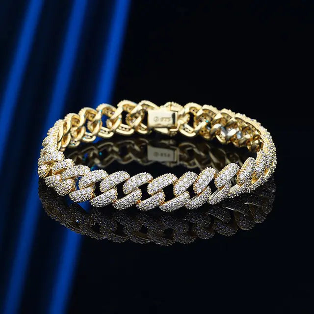 Smyoue 18k Gold Plated Cuban Bracelet